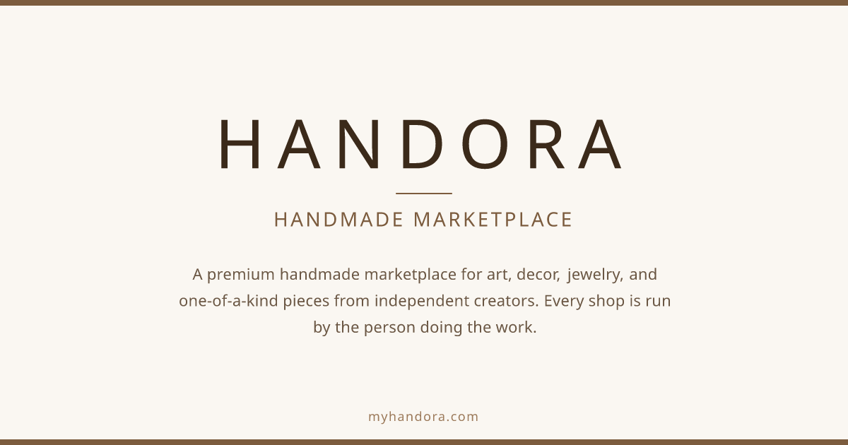 HANDORA — Handmade Marketplace